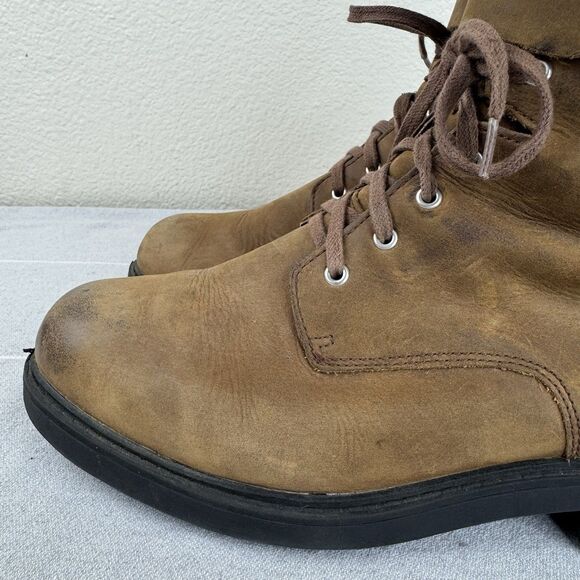 Women’s Clarks Orinoco2 Lace Snuff Leather Buckle Combat Ankle Boots Brown 10 - Picture 8 of 16
